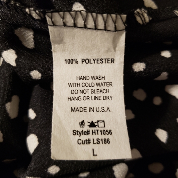 Black & White Spotted Top - Picture 4 of 4